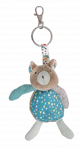 Мягкая игрушка – брелок Медвежонок коричневый с замочком (Moulin Roty, 665002)